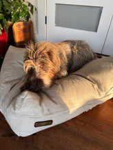 Load image into Gallery viewer, Feather Dog Bed in Cotton Canvas