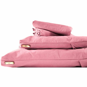 Fireside Hound pink dog bed cover on a white background