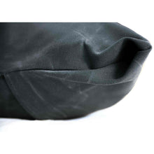 Load image into Gallery viewer, Fireside Hound waxed canvas dog bed cover closeup in grey on a white background