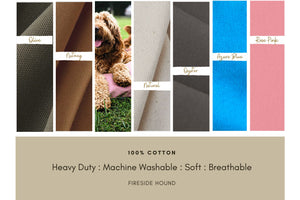 Large Dog Bed - Cotton Canvas