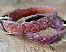 Load image into Gallery viewer, The Hamilton - Braided and Stitched Dog Collar
